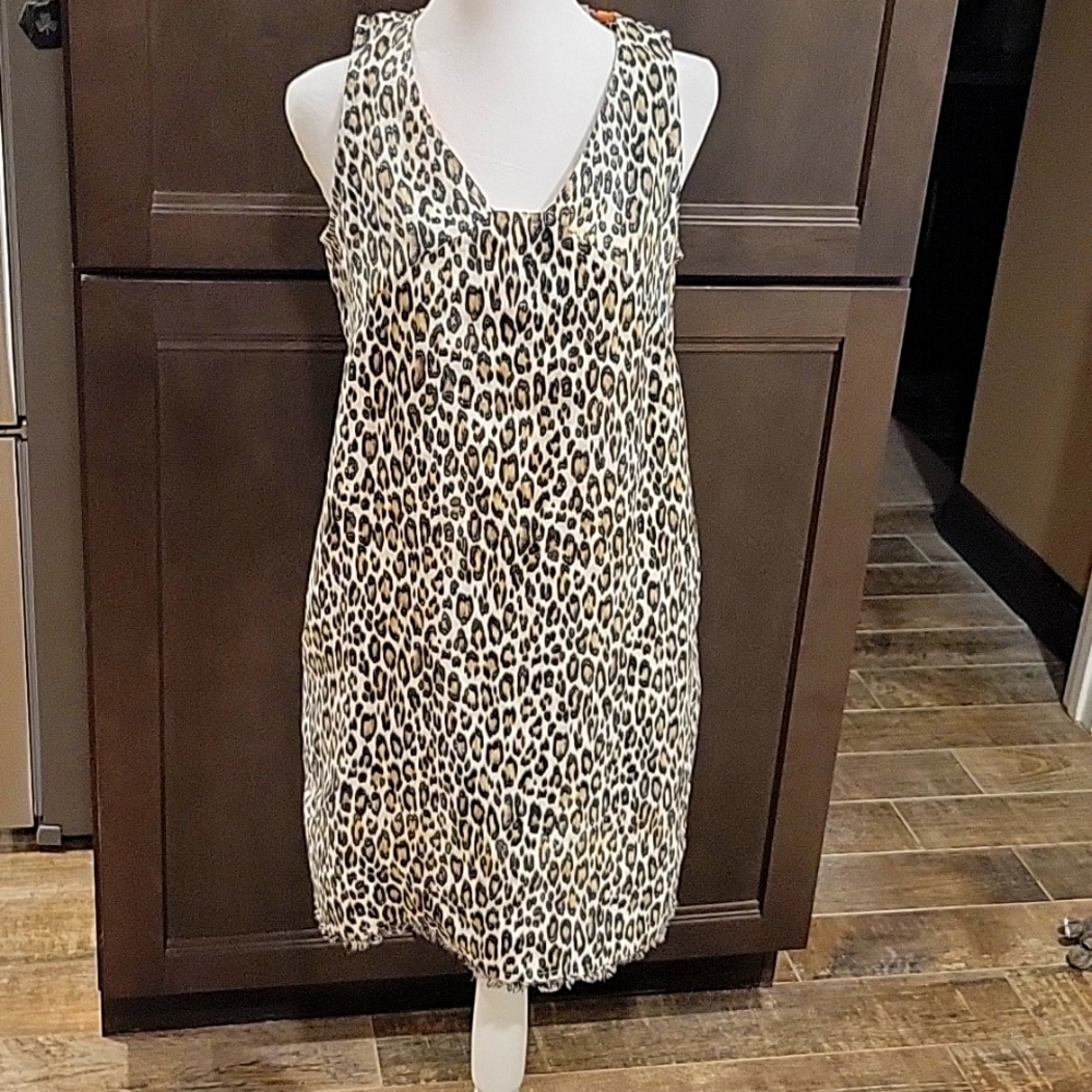Tommy Bahama leopard print shift dress